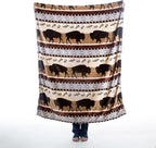 CARSTENS, INC. Travel Blanket, Premium Compact 2-in-1 Airplane Blanket/Pillow, Buffalo Stripe