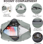 Large Women Travel Duffle Bag - Carry on Overnight Bag Weekend Travel Duffel Tote Bag Yoga Gym Bag with Wet Pocket Toiletry Weekender Overnight Bag for Travel Business Trips Sport Hospital