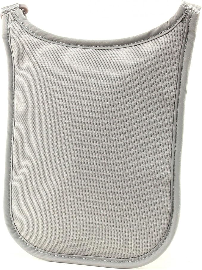 Pacsafe Coversafe V75 Anti-Theft RFID Blocking Passport Holder & Neck Pouch/Wallet - Fits up to Four Passports (or iPhone X) plus Credit Cards, for Women & Men (Neutral Grey)