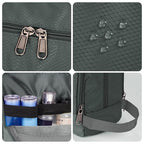 Toiletry Bag for Men Hanging Dopp Kit Water Resistant Shaving Bag Small Toiletry Bag for Traveling (Pure Gray)