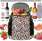 Camping Cooler Backpack 30 45 Cans, Soft Backpack Coolers Insulated Leak Proof Travel Cooler Bag Waterproof Lunch Picnic Beach Work Trip Thermal Bag Drink Beverage Beer Bag Cooler