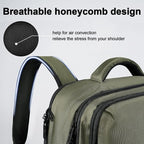 MATEIN Carry on Travel Laptop Backpack, Large Flight Approved Personal Item Travel Backpack with Shoe Compartment, Water Resistant Weekender Overnight Bag Fit 17 Inch Laptop, Green