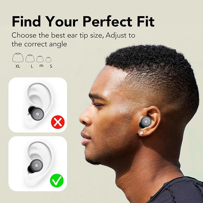 Ear Plugs for Sleeping Noise Cancelling -45dB, Soft and Reusable Silicone Hearing Protection Earplugs with 8 Eartips and Carrying Case, for Sleeping, Concert, Working, Studying, Traveling