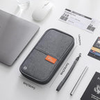 Family Passport Holder Organizer, RFID Blocking Travel Document Case, Lightweight Large Passport Cover Case Waterproof Bag Document Organizer for Women & Men