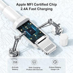 Susnwere Extra Long iPhone Charger Cable 15 ft/5M,[Apple MFi Certified] USB to Lightning Cable15 ft, iPhone Fast Charging Cord for Apple iPhone 14/14pro/13/12/11/11Pro/11Max/ X/XS/XR/XS Max/8/7,iPad