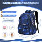 PIG PIG GIRL Kids Backpack for Girls Boys School Bags for Middle School Students Book Bag for Elementary Primary Kawaii Ita Backpack, Galaxy Astronaut