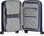 Traveler's Choice Pagosa Hardshell Expandable Luggage with Spinner Wheels, Navy, 22-Inch Carry-on