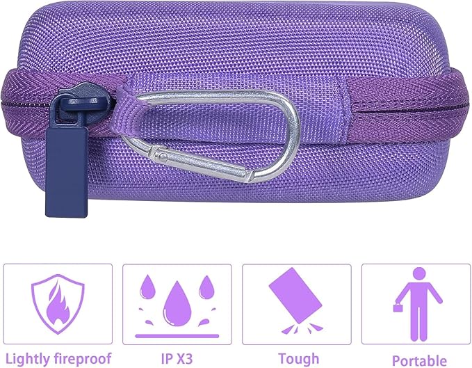 co2CREA Hard Case Compatible with Anker 621 Nano Power Bank 5,000mAh 12W Portable Charger, Purple Case