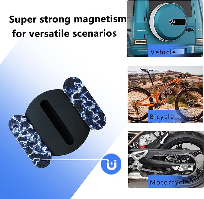 Super Magnetic! 360 Days of Battery Life! Apple Find My Subscription-Free GPS Car Locator - Waterproof and Drop-Proof, Stealth Tracking, 1 Year Only Replacement Not Repair