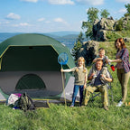 LOYEAHCAMP Tents 4 Person Camping Tent, Easy Setup Waterproof Family Tents for Camping, Portable Dome Tent for Outdoor Camping with Rainfly, Carry Bag