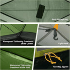 Naturehike Mongar Backpacking Tent, 3 Season Ultralight Lightweight Double Layer Free Standing Tents for Camping Hiking Cycling
