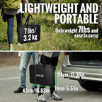 GARLLEN Folding Camping Table 176LBS Capacity, 4 Adjustable Height Roll-up Camping Table with Carrying Bag, Portable Aluminum Picnic Table for BBQ, Cooking, Outdoor, Tabletop 35" L x 16" W