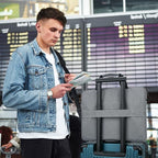 14-15 Inch Laptop Shoulder Messenger Bag Carrying Case Briefcase Slim Protective Computer Sleeve with Handle Strap Pocket for MacBook Acer ASUS HP Surface Dell Chromebook, Gray