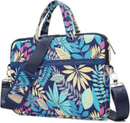 kayond Forest Series Bule Patten Waterproof Laptop Shoulder Messenger Bag Case Sleeve for 14 Inch 14.1 Inch Laptop