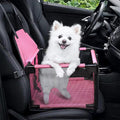 GENORTH Dog Car Seats for Small and Medium Dogs,Portable Puppy/Pet Car Booster Seat with Clip-On Leash and Mesh Window for Pet Up to 20 lbs