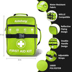 520 Pieces Premium First Aid Kit - Large Emergency Medical Kit for Survival, Car, Home, Travel, Camping, Backpack, Hiking, School (Green)