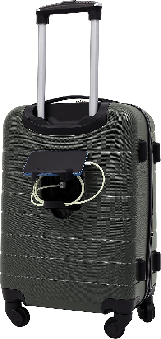 Wrangler Smart Spinner Hardside Luggage, 2 Piece Set, Deep Depths