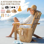 Trifabricy Beach Bags for Women, Large Straw Beach Bag, Beach Tote Bag Shoulder Handbags, Straw Bag Beach Purse for Summer