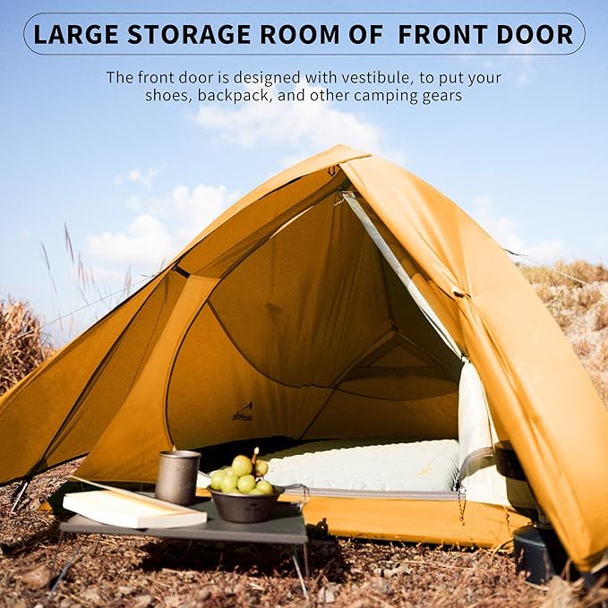 Naturehike Cloud Up Tent, Lightweight Backpacking Tents, Waterproof Ultralight Tent for Camping Hiking Backpacking