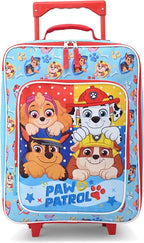 Fast Forward Paw Patrol Luggage 16" Soft Side Wheeled Pilot Case- Rolling Suitcase 16x12x5