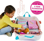 Trunki Hand Luggage and Children's Suitcase for Sitting On | Children's Risen Gift for Girls and Boys | Trolley, Pink