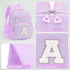 Mini Toddler Backpack for Girls 2-4, Cute Personalized Preschool Kindergarten Backpack for Kids Birthday Gifts (Purple S)