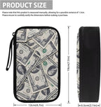 Dollar Print Electronics Organizer Waterproof Cable Organizer Bag, Shockproof Cord Storage Bag, Travel Essentials for Electronics Items/USB/SD/Charger