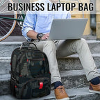 YOREPEK Large Backpack for Men, Extra Large Laptop Backpacks for Men Women, Water Resistant Travel Backpack Airline Approved Business Work Bag Fits 17 Inch Computer, Black