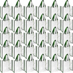 Eccliy 30 Pack 12x12x6 Inch Clear Tote Bag Stadium Approved Bulk Plastic Beach Tote Gift Bag with Handle for Gym Sports | 30 Pack, 12x12x6 Inch, Stadium Approved, Bulk, with Handle, Tote Gift Bag