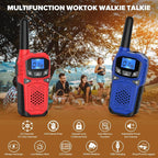 Walkie Talkies for Adults- WokTok Long Range Two Way Radio for Camping Hiking Hand Held Hiking Accessories Camping Gear Xmas Birthday Gift for Kids,SOS Siren,NOAA Weather Alert,3 Radios