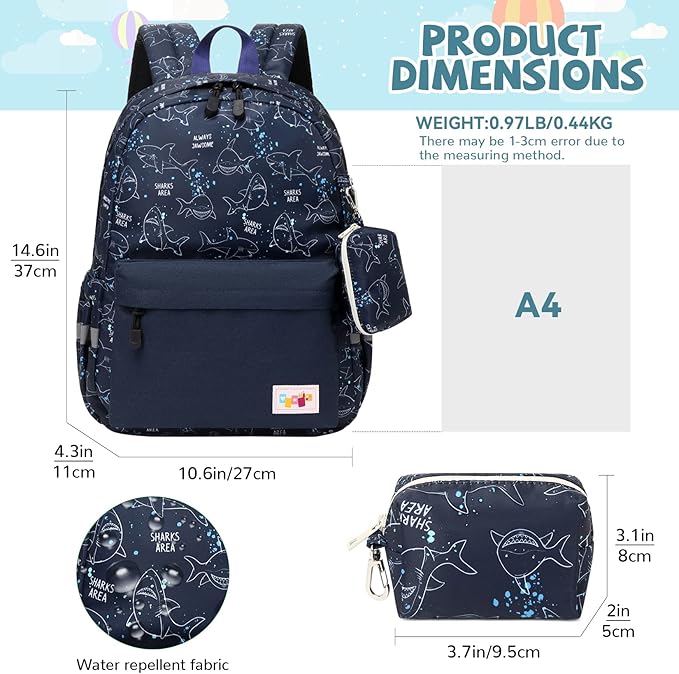 mygreen Toddler Backpack, Kids Backpack for Boys and Girls with Chest Strap | with Chest Strap