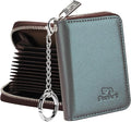 FurArt Zipper Wallet Women, RFID Blocking Credit Card Wallet, Business Card Holder, Compact Size KeyChain Wallet