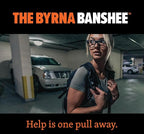 Byrna Banshee Personal Safety Alarm - 130db Loud Military Grade Self Defense Emergency Keychain Siren Device with LED Strobe Alert Light for Women, Men, Children, Elderly, Hikers and Runners (Pink)