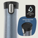 Contigo® AUTOSEAL® West Loop Vacuum-Insulated Stainless Steel Travel Mug with Easy-Clean Lid, 24 oz, Crystal Lakeside