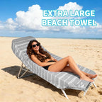 YSYJ 18 Pack Turkish Beach Towel 36 x 71 Inches Beach Towels Soft Lightweight Extra Large Pool Towels Quick Dry Sand Free Turkish Bath Towels Grey