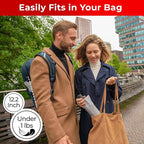 TUMELLA Inverted Windproof Umbrella, Large, Strong, Light, Portable, Automatic Reverse Folding Rain Umbrella, Durable Premium Grip, Fits Car & Backpack