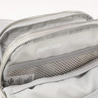 Pander Everywhere Belt Bag for Women, 5 Zipper Pockets Nylon Crossbody Fanny Pack Purse (Seal Grey)