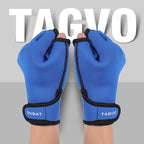 TAGVO Aquatic Gloves for Helping Upper Body Resistance, Webbed Swim Gloves Well Stitching, No Fading, Sizes for Men Women Adult Children Aquatic Fitness Water Resistance Training