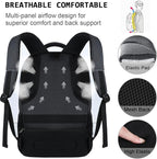Volher Laptop Backpack,Business Travel Anti Theft Slim Durable Laptops Backpack,Water Resistant College Computer Bag for Women & Men Fits 15.6 Inch Laptop and Notebook - Black