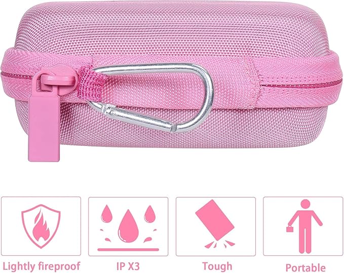 co2CREA Hard Case Compatible with Anker 621 Nano Power Bank 5,000mAh 12W Portable Charger, Pink Case