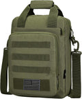 ZHIERNA Tactical Messenger Bag, Tactical Briefcase Laptop Bag Heavy Duty MOLLE Shoulder Pack Handbag for Men(Patch Included)
