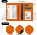Passport Holder,Travel Accessories,Travel Gifts(Organge)