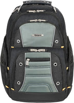 Targus Drifter II Laptop Backpack, Black/Gray – Backpack for Men for Business and Travel, Durable Water-Resistant Material, Fits up to 17" Laptops (TSB239US)