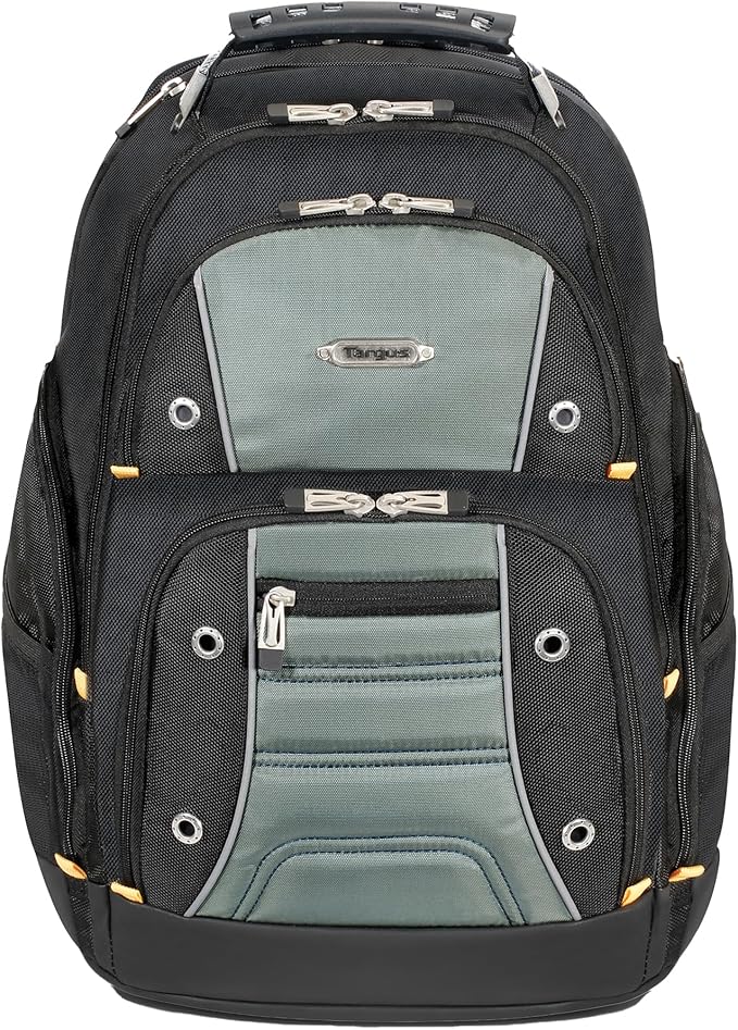 Targus Drifter II Laptop Backpack, Black/Gray – Backpack for Men for Business and Travel, Durable Water-Resistant Material, Fits up to 17" Laptops (TSB239US)