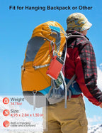 Portable Charger, 27000mAh 22.5W Fast Charging Power Bank with Built-in Cable, USB C Battery Pack with LED Display & Flash Light, Travel Essential External Battery Charger Bank for iPhone Samsung Red