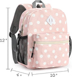 STEAMEDBUN Corduroy Toddler Backpack for Girls Boys 2-4, Kids Preschool Backpack for Kindergarten - Polka Dot