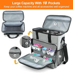LEFOR·Z Travel Coffee Maker Carrying Bag Compatible with Keurig K-Mini or K-Mini Plus, Single Serve Coffee Maker Portable Storage Bag with Shoulder Strap,Grey(Bag Only)