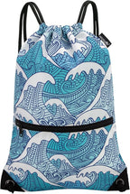 HOLYLUCK Drawstring Backpack Bag Sport Gym Sackpack