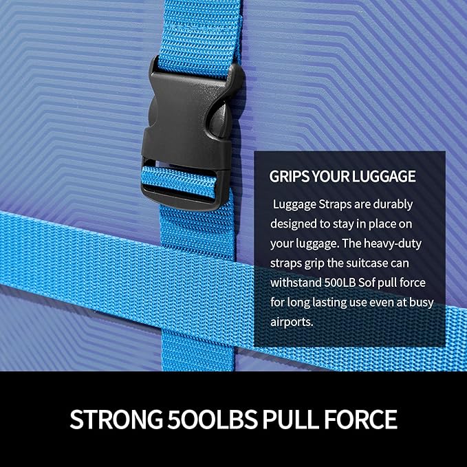 Luggage Straps 2-80Light Blue