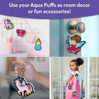 Skillmatics Aqua Puffs - 3D Art Kit, Princesses & Unicorns, Mess-Free Paint by Number Craft for Kids, DIY Color Activity, Screen-Free Fun, Best Gift for Girls & Boys Age 4, 5, 6, 7, 8, 9, 10